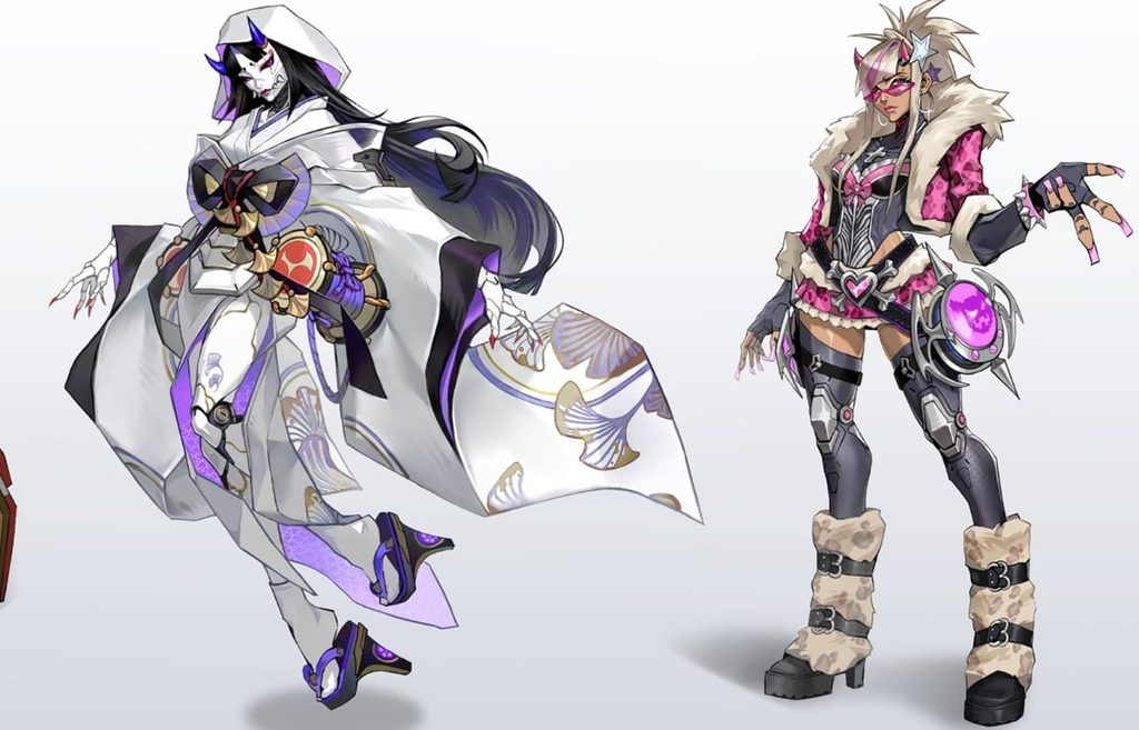 Shion gets two winning designs in the Overwatch skin contest. Image Credits: Squiddd101, Blizzard