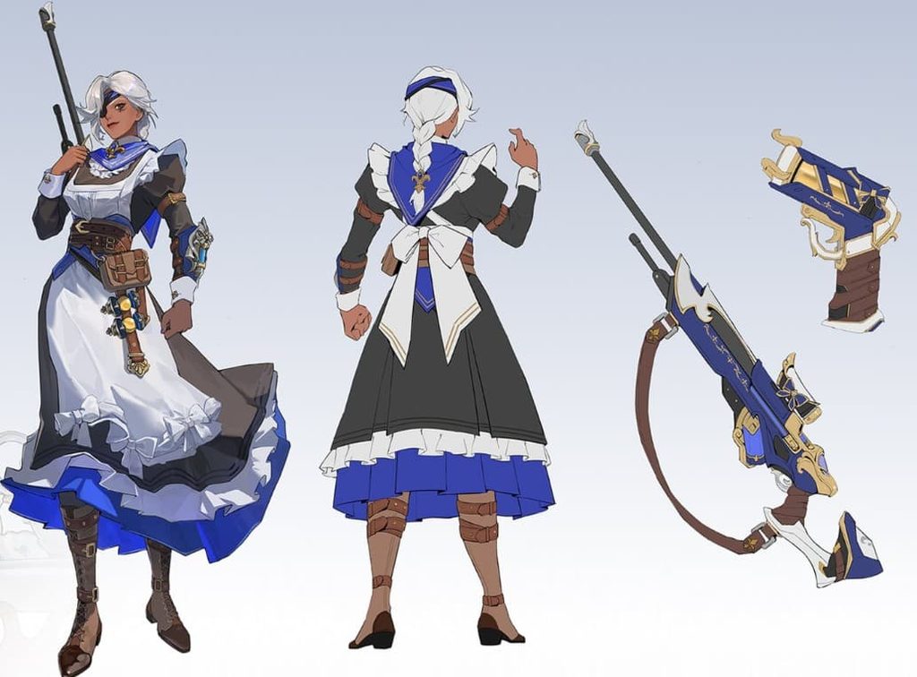 Silver Service Ana is elegant but ready for serious battle. Image Credits: Westwheat, Blizzard