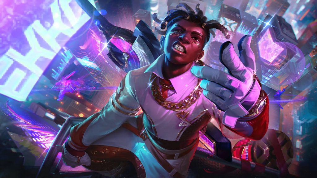 Prestige True Damage Know My Name Ekko splash art from Patch 26.21